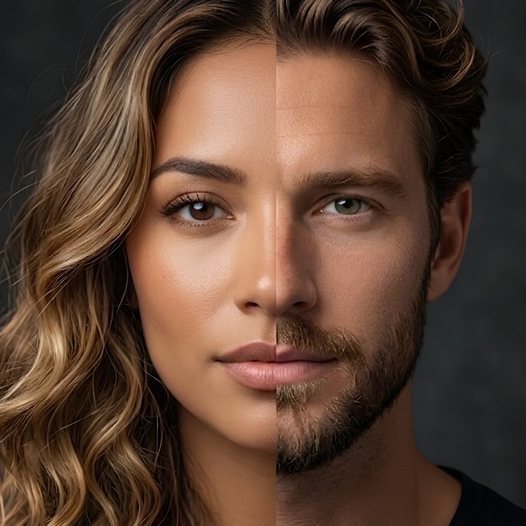 Wavy hair example