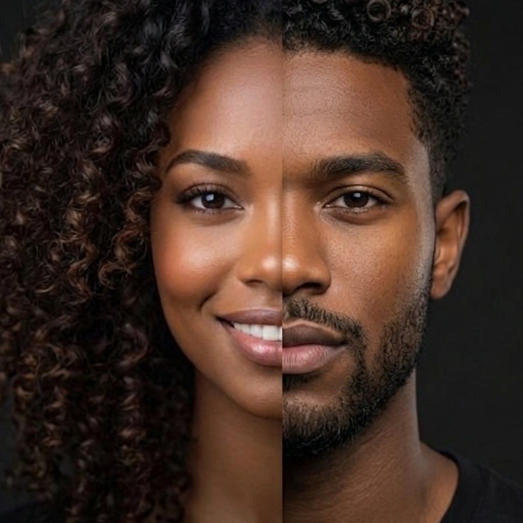 Curly hair example